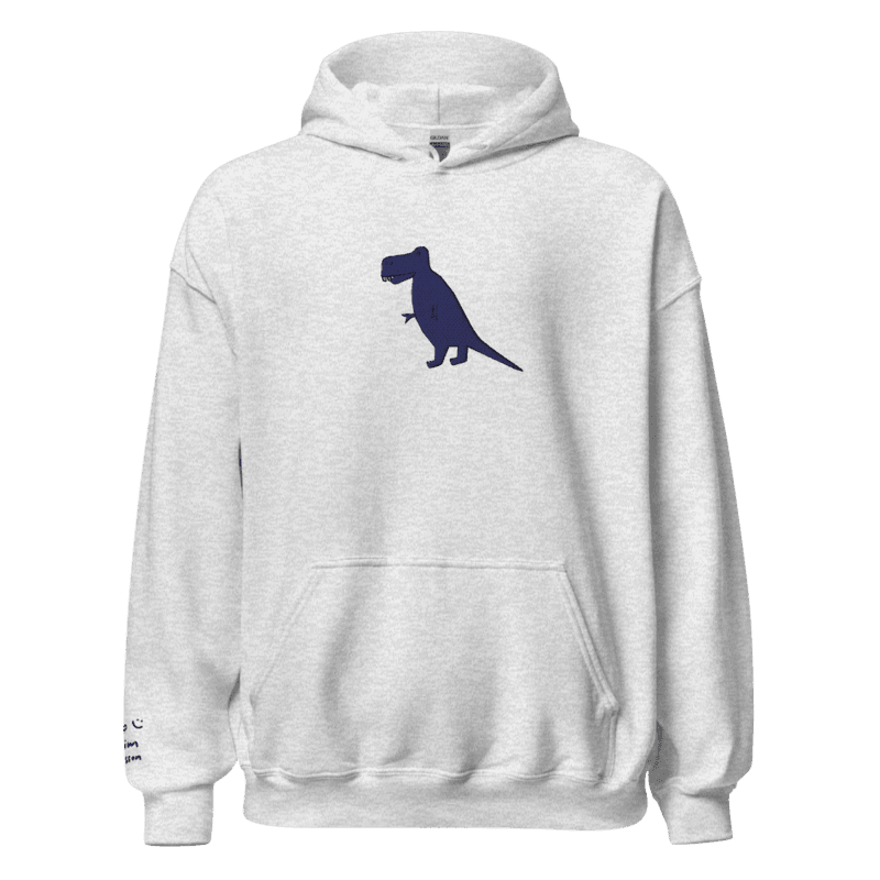 Blue T-rex Hoodie