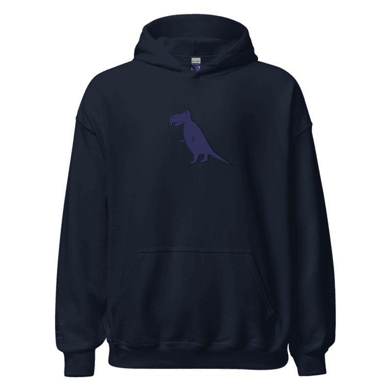 Blue T-rex Hoodie