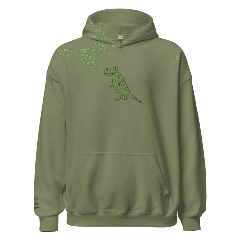 Green T-rex Hoodie