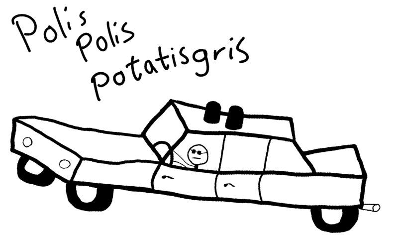 Polis Polis Potatisgris Hoodie 