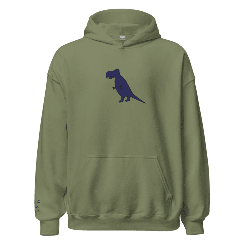 Blue T-rex Hoodie