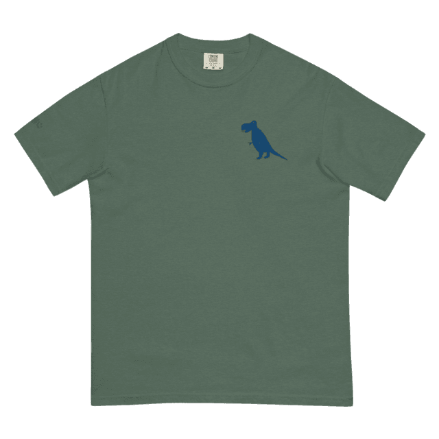 Blue Dino heavyweight t-shirt