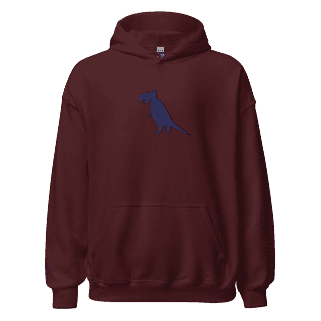 Blue T-rex Hoodie