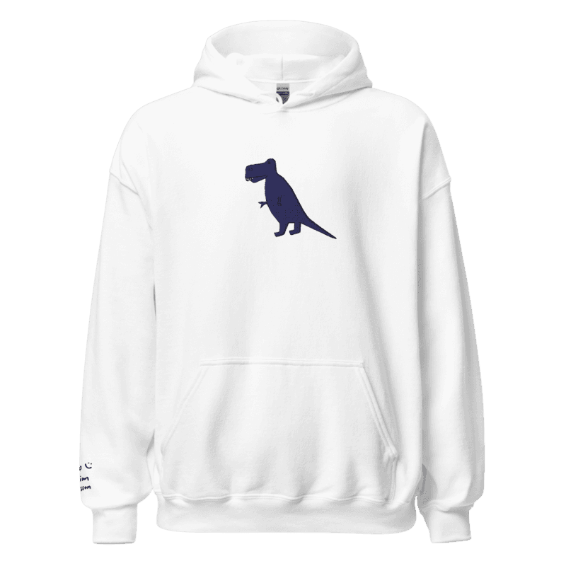 Blue T-rex Hoodie