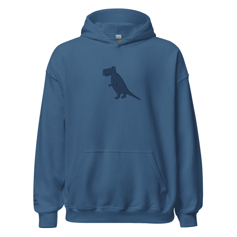 Blue T-rex Hoodie